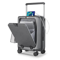 HKM-635283 Lightweight Rotating Suitcase with Stylish Wide Pull Bar for Travel
