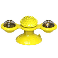 HKM-6353085 Mint Ball Turntable Cat Toy with Funny Stick for Playful Pets