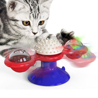 HKM-6353085 Mint Ball Turntable Cat Toy with Funny Stick for Playful Pets