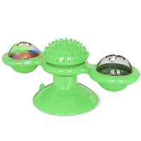 HKM-6353085 Mint Ball Turntable Cat Toy with Funny Stick for Playful Pets