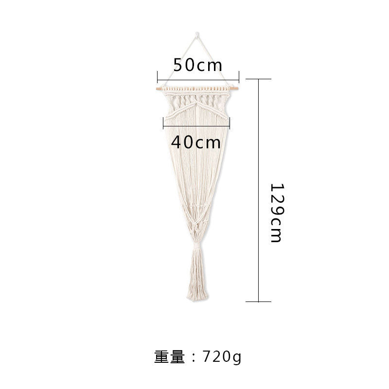HKM-6353853 Hand-Woven Cotton Cat Hammock with Geometric Design - Cozy Pet Swing for Cats
