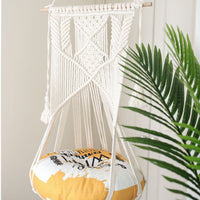 HKM-6353853 Hand-Woven Cotton Cat Hammock with Geometric Design - Cozy Pet Swing for Cats