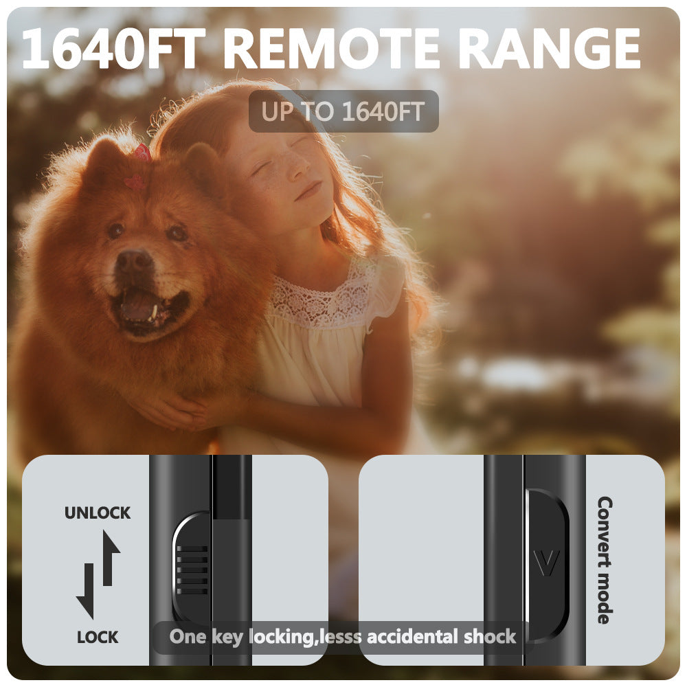 HKM-6355517 Color Screen Dog Bark Stopper Trainer for Barking Prevention, ABS Material, Rechargeable Remote & Receiver