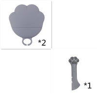 HKM-6356029 Multifunctional Silicone Resin Can Opener and Spoon for Easy Pet Feeding