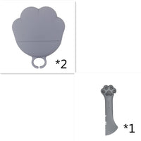 HKM-6356029 Multifunctional Silicone Resin Can Opener and Spoon for Easy Pet Feeding