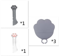 HKM-6356029 Multifunctional Silicone Resin Can Opener and Spoon for Easy Pet Feeding