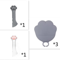 HKM-6356029 Multifunctional Silicone Resin Can Opener and Spoon for Easy Pet Feeding
