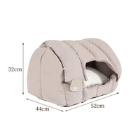 HKM-6356285 Dual-Purpose Soft Arched Cat Nest - Enclosed, Comfortable & Deformable Pet Sofa for Cats and Dogs
