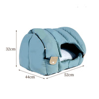HKM-6356285 Dual-Purpose Soft Arched Cat Nest - Enclosed, Comfortable & Deformable Pet Sofa for Cats and Dogs
