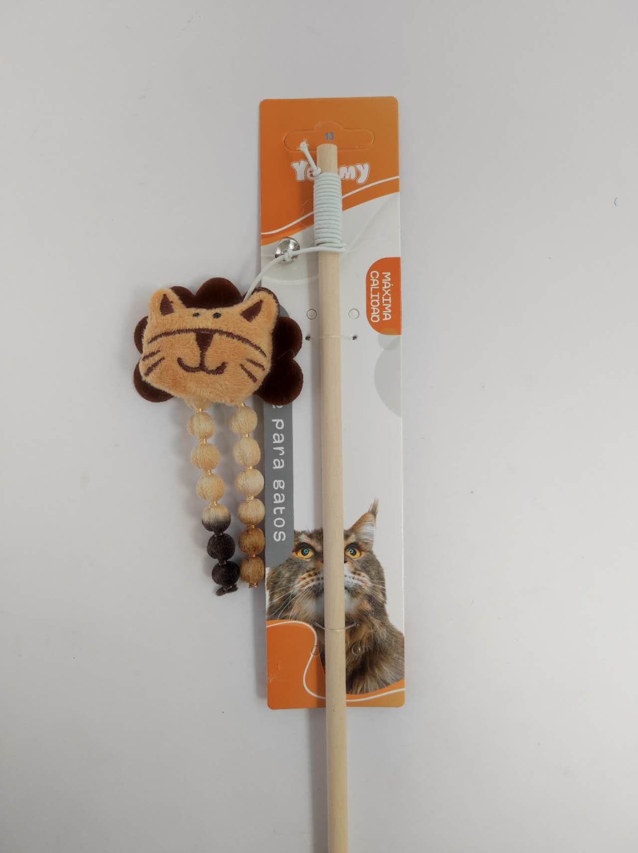 HKM-6357053 Playful Lion Cat Teaser Wand for Interactive Pet Play