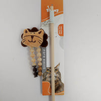 HKM-6357053 Playful Lion Cat Teaser Wand for Interactive Pet Play