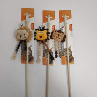 HKM-6357053 Playful Lion Cat Teaser Wand for Interactive Pet Play