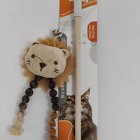 HKM-6357053 Playful Lion Cat Teaser Wand for Interactive Pet Play