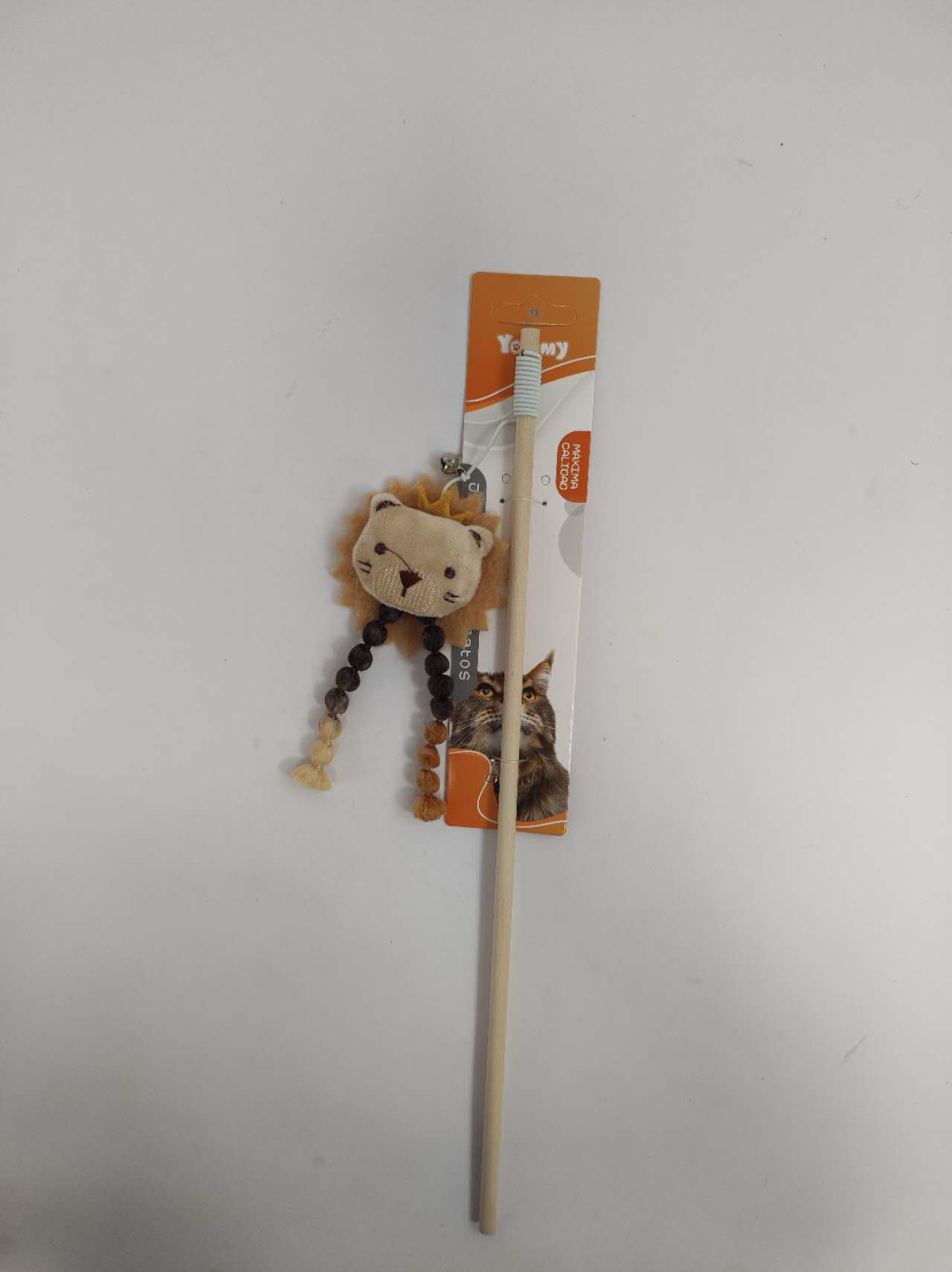 HKM-6357053 Playful Lion Cat Teaser Wand for Interactive Pet Play