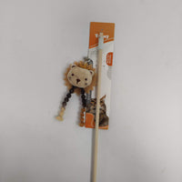 HKM-6357053 Playful Lion Cat Teaser Wand for Interactive Pet Play
