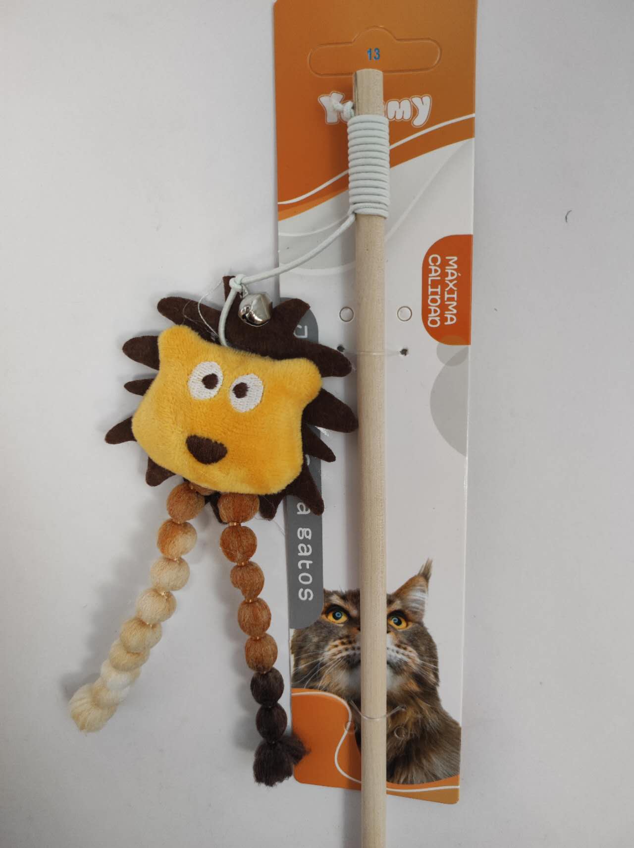 HKM-6357053 Playful Lion Cat Teaser Wand for Interactive Pet Play