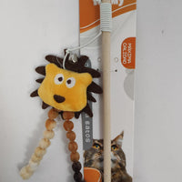 HKM-6357053 Playful Lion Cat Teaser Wand for Interactive Pet Play