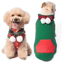 HKM-6357309 Pet Dog Casual Dralon Vest in Green and Red - Sizes S to XXL