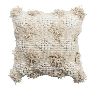 HKM-635731 Bohemian Cotton Hand-Woven Pillow - Multiple Sizes Available