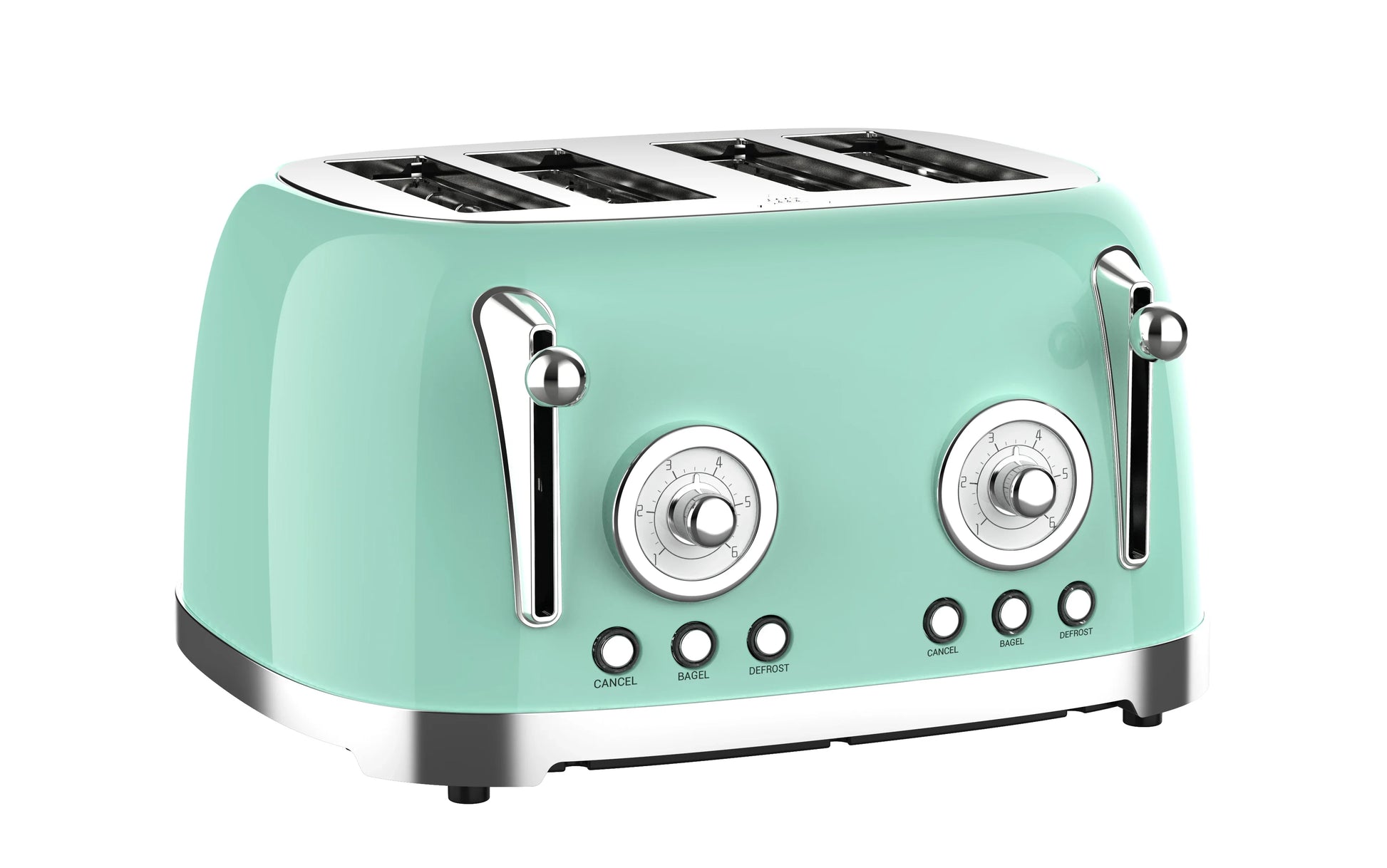 HKM-635795 Automatic 4-Slice Stainless Steel Electric Toaster with Grill Function