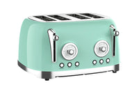 HKM-635795 Automatic 4-Slice Stainless Steel Electric Toaster with Grill Function