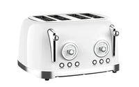 HKM-635795 Automatic 4-Slice Stainless Steel Electric Toaster with Grill Function