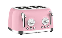 HKM-635795 Automatic 4-Slice Stainless Steel Electric Toaster with Grill Function
