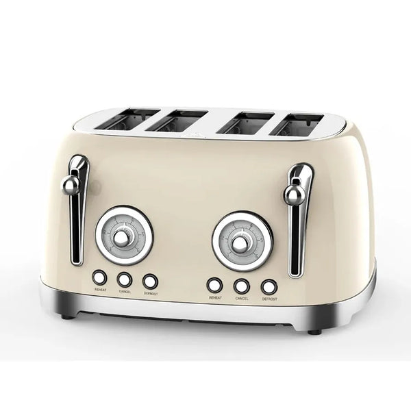 HKM-635795 Automatic 4-Slice Stainless Steel Electric Toaster with Grill Function