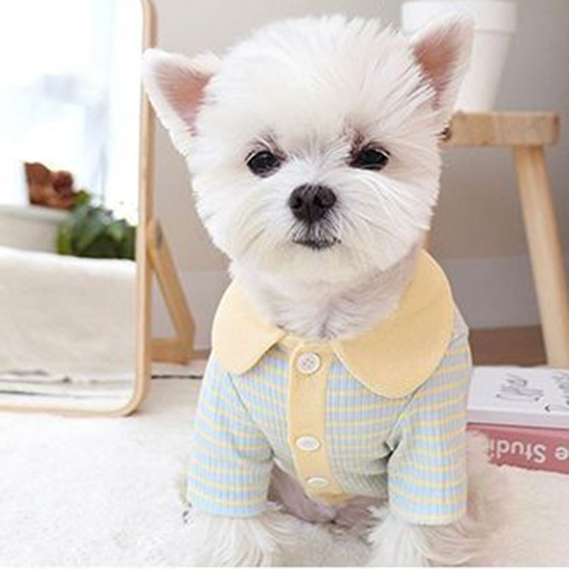 HKM-6358589 Stylish Striped Polo Shirt for Cats and Dogs in Various Color Options