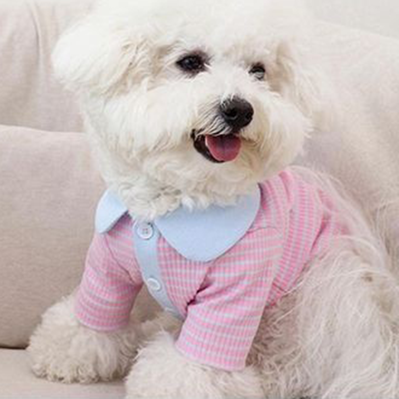 HKM-6358589 Stylish Striped Polo Shirt for Cats and Dogs in Various Color Options