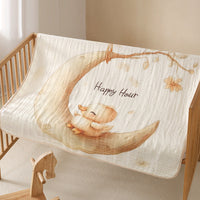 HKM-6358845 Cotton Cartoon Baby Blanket in Various Animal Designs - Soft Bamboo Fiber