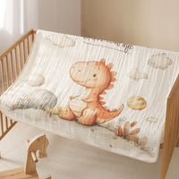 HKM-6358845 Cotton Cartoon Baby Blanket in Various Animal Designs - Soft Bamboo Fiber
