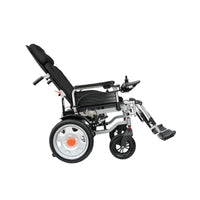 HKM-635923 Lightweight Folding Electric Wheelchair with Remote Control, 12Ah Battery, Carbon Steel Frame, 120kg Capacity, CE Certified
