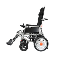 HKM-635923 Lightweight Folding Electric Wheelchair with Remote Control, 12Ah Battery, Carbon Steel Frame, 120kg Capacity, CE Certified