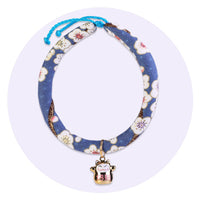 HKM-6359997 Adjustable Handmade Pet Collar in Various Floral Designs and Sizes