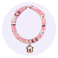 HKM-6359997 Adjustable Handmade Pet Collar in Various Floral Designs and Sizes