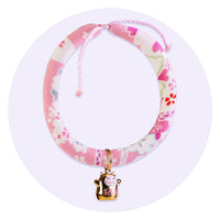 HKM-6359997 Adjustable Handmade Pet Collar in Various Floral Designs and Sizes