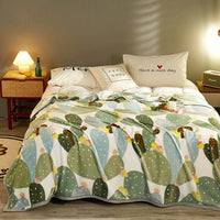 HKM-636051 Cozy Cartoon Coral Fleece Blanket for Autumn and Winter – Multiple Patterns Available
