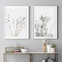 HKM-636051 Nordic Modern Canvas Painting with Floral and Leaf Patterns for Home Decoration