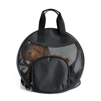 HKM-6361661 Portable Breathable Pet Handbag, Soft Polyester Carrier for Cats and Dogs Up to 12 Catties, 600D Oxford Material, 40 cm Diameter