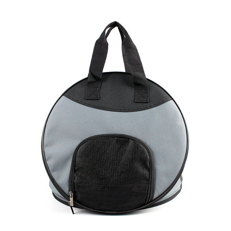 HKM-6361661 Portable Breathable Pet Handbag, Soft Polyester Carrier for Cats and Dogs Up to 12 Catties, 600D Oxford Material, 40 cm Diameter