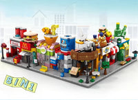 HKM-636179 8-in-1 Mini City Street View 3D Building Block Set for Kids