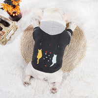HKM-6363069 Stylish Grey Cotton Two-Legged Dog Sweater with Print