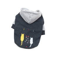 HKM-6363069 Stylish Grey Cotton Two-Legged Dog Sweater with Print