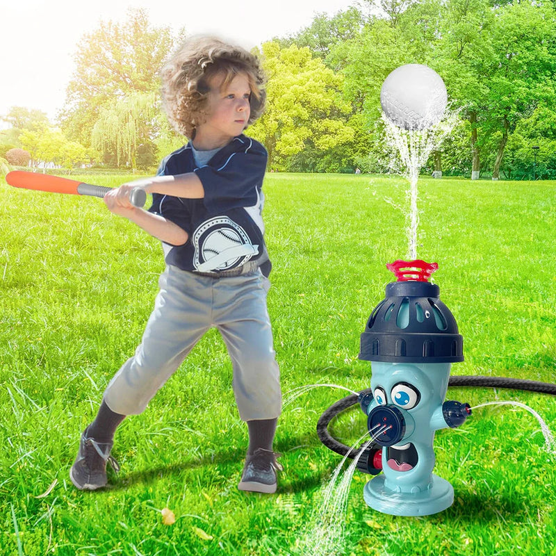 HKM-636307 Garden Tee Ball Set with Water Sprinkler for Outdoor Summer Fun