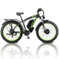 HKM-636371 Dual Motor Electric Mountain Bike with 2000W Power and 21 Speed – 26'' Fat Tire Design