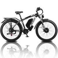 HKM-636371 Dual Motor Electric Mountain Bike with 2000W Power and 21 Speed – 26'' Fat Tire Design