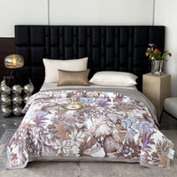 HKM-636371 Summer Washed Silk Blanket with Soybean Fiber Filling - Available in Single and Double Sizes