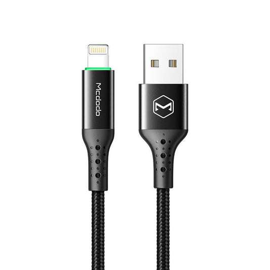 HKM-636435 USB Power-off Data Cable for Apple Devices, 1.2m Length, Single Head, Black
