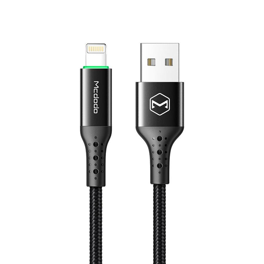 HKM-636435 USB Power-off Data Cable for Apple Devices, 1.2m Length, Single Head, Black